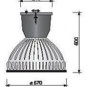 Low bay bell lamp dimensions