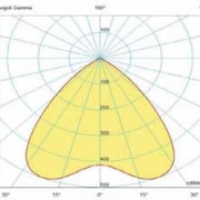 Photometric Polar Diagram bell induction lamp